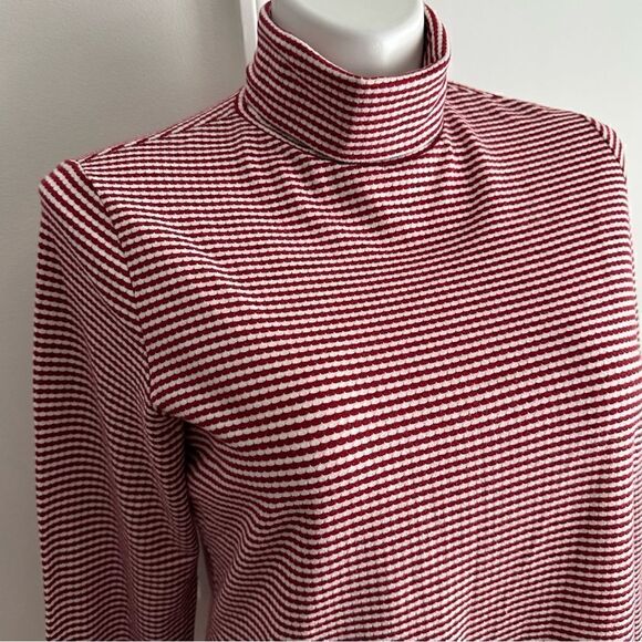 Red and White Striped Turtleneck, Size XL, Croft & Barrow - Picture 3 of 7